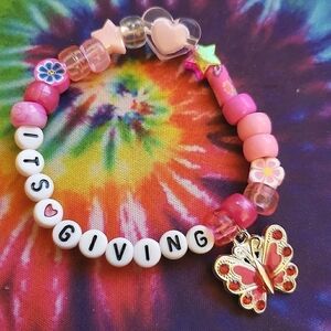 Beaded It's Giving Kandi Bracelet